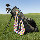 LGBTQゲイマンシルエット&レインボーメン ゴルフタオル (グリーン)