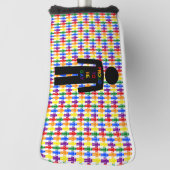 LGBTQゲイマンシルエット&レインボーメン ゴルフヘッドカバー (回転90)