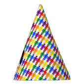 LGBTQゲイマンシルエット&レインボーメン パーティーハット (右)