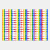 LGBTQゲイマンシルエット&レインボーメン ラッピングペーパーシート (正面3)