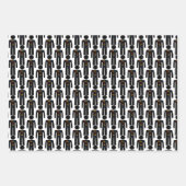 LGBTQゲイマンシルエット&レインボーメン ラッピングペーパーシート (正面2)