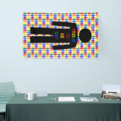 LGBTQゲイマンシルエット&レインボーメン 横断幕 (トレードショー)