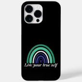 LGBTQゲイマン国旗:真の自分を生きる Case-Mate iPhoneケース (裏面)