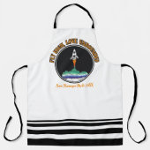 LGBTQゲイ国旗、高フライ、無制限の愛 エプロン (正面)