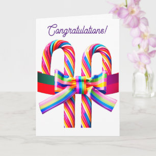 LGBTQゲイ結婚ズ、5" x 7"折り畳みグリーティングカード カード
