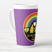 LGBTQゲイ車椅子障害プライド カフェラテマグ (左アングル)