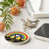 LGBTQゲイ車椅子障害プライド キーホルダー (側面)