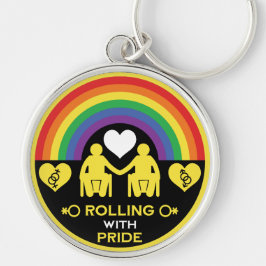 LGBTQゲイ車椅子障害プライド キーホルダー