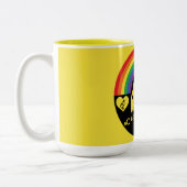 LGBTQゲイ車椅子障害プライド ツートーンマグカップ (左)