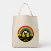 LGBTQゲイ車椅子障害プライド トートバッグ (裏面)