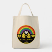 LGBTQゲイ車椅子障害プライド トートバッグ (裏面)