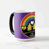 LGBTQゲイ車椅子障害プライド モーフィングマグカップ (正面左)