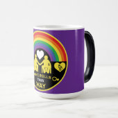 LGBTQゲイ車椅子障害プライド モーフィングマグカップ (正面右)