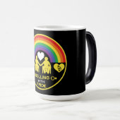 LGBTQゲイ車椅子障害プライド モーフィングマグカップ (正面右)