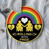 LGBTQゲイ車椅子障害プライド 缶バッジ (インサイチュ)