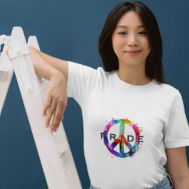 lgbtqコミュニティのためのプライドレインボーの水色 tシャツ