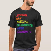 LGBTQコミュニティ Tシャツ (正面)
