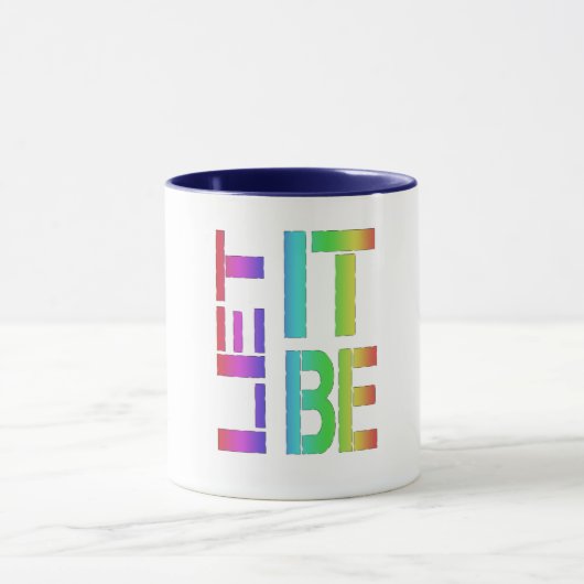 lgbtqコーヒーマ感動的グデザイン マグカップ (中央)