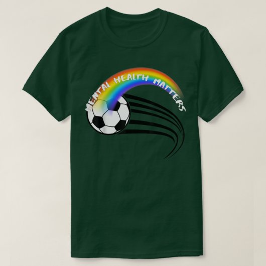 Lgbtqサッカープライドメンタルヘルス問題3053 1385 tシャツ (デザイン正面)