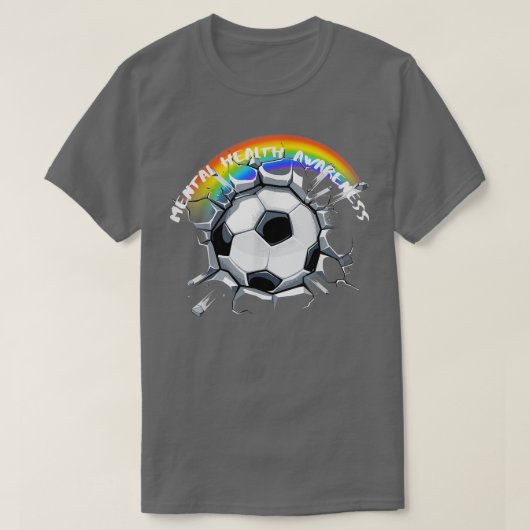 Lgbtqサッカープライドメンタルヘルス認識度3052 Tシャツ (デザイン正面)