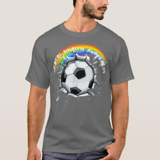 Lgbtqサッカープライドメンタルヘルス認識度3052 Tシャツ