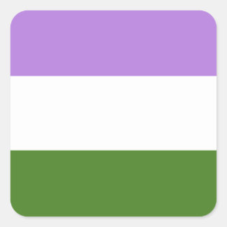 LGBTQジェンダークエアプライド国旗 スクエアシール