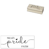 LGBTQスクリプパーソナライズされたト職人がプライドで作る ラバースタンプ (押印)