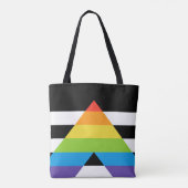 LGBTQストレートプライド国旗 トートバッグ (裏面)