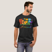 LGBTQダイバーシティYallプライドは全ての花を意味 Tシャツ (正面フル)