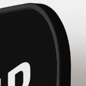 LGBTQダディ誇りを持ったゲイプライドレインボー父の日 ピックルボールラケット (左詳細)