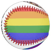 LGBTQチームの写真とロゴのソフトボール ソフトボール (正面左)