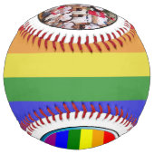 LGBTQチームの写真とロゴのソフトボール ソフトボール (正面)