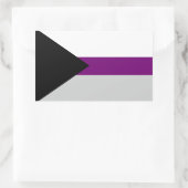 LGBTQデミセクシャルプライド 長方形シール (バッグ)
