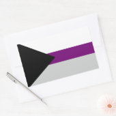 LGBTQデミセクシャルプライド 長方形シール (封筒)
