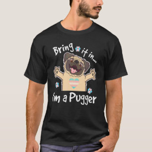 Lgbtqトランスジェンダープライドかわいいパグドッグ私はプガー Tシャツ
