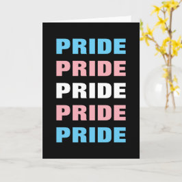 LGBTQトランスジェンダープライドカスタマイズ可能な繰り返し文字 カード