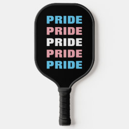 LGBTQトランスジェンダープライドカスタマイズ可能な繰り返し文字 ピックルボールラケット