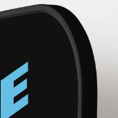 LGBTQトランスジェンダープライドカスタマイズ可能な繰り返し文字 ピックルボールラケット (左詳細)