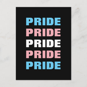 LGBTQトランスジェンダープライドカスタマイズ可能な繰り返し文字 ポストカード