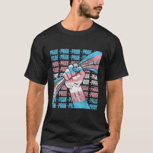 LGBTQトランスジェンダープライドファーストトランスフラグジェンダーエク Tシャツ