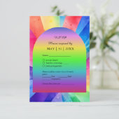 lgbtqトランスジェンダー結婚ー 出欠カード (スタンド正面)