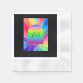 lgbtqトランスジェンダー結婚ー 縁ありカクテルナプキン (正面)