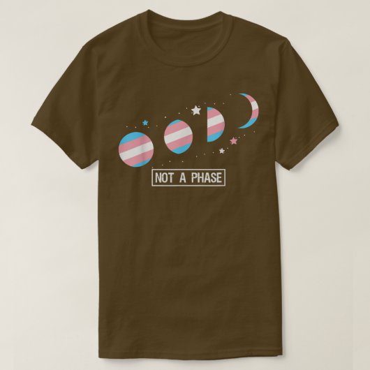 LGBTQトランスジェンデおもしろいの位相なし Tシャツ (デザイン正面)