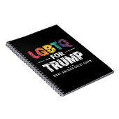 LGBTQトランプ支持 ゲイ・レズビアンもトランプ支持 2024 ノートブック (右側)