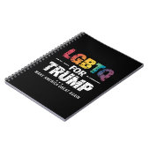 LGBTQトランプ支持 ゲイ・レズビアンもトランプ支持 2024 ノートブック (左側)