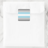 LGBTQドミボーイプライド国旗 スクエアシール (バッグ)