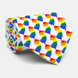 LGBTQニュージャージープライドネクタイ ネクタイ