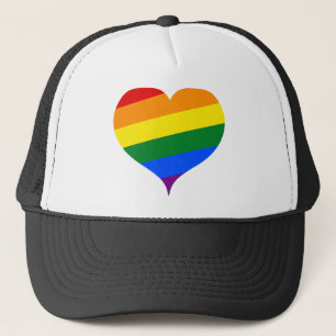 LGBTQハートレインボー キャップ