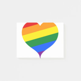 LGBTQハートレインボー ポストイット