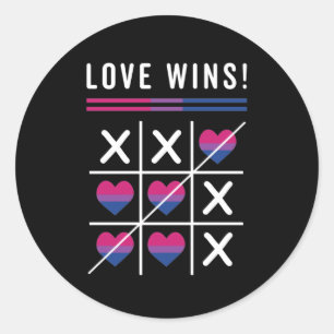 LGBTQバイセクシャルプライド ラウンドシール